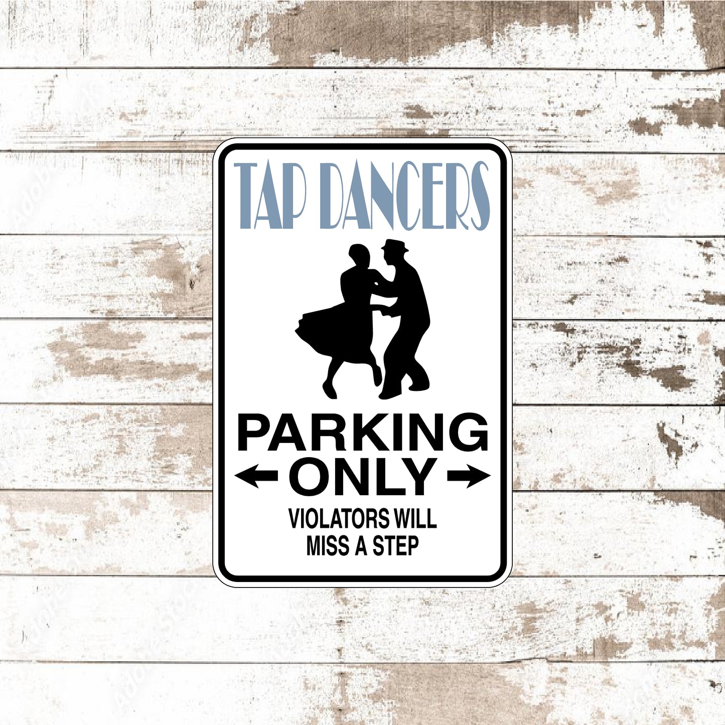 Dezert Graphic Worx,tap dancer,sign,aluminum