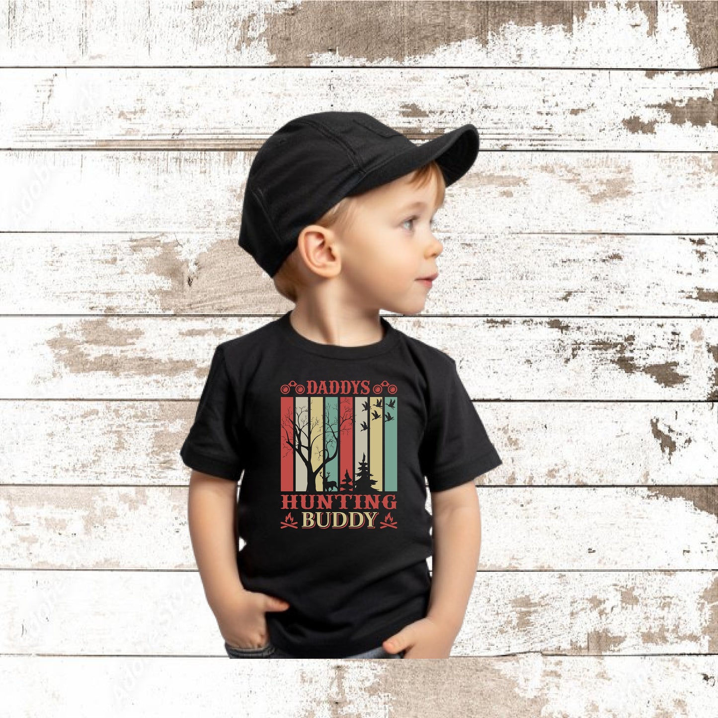 DADDYS HUNTING BUDDY TODDLER T-SHIRT