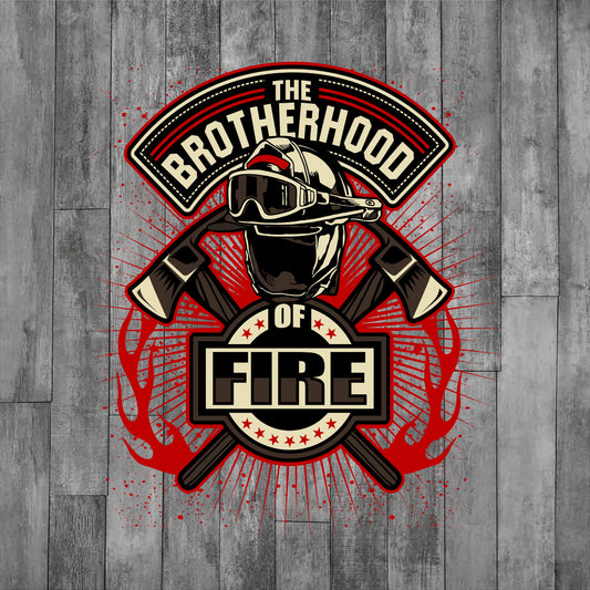 DEZERT GRAPHIC WORX, DTF TRANSFER, The Brotherhood of Fire