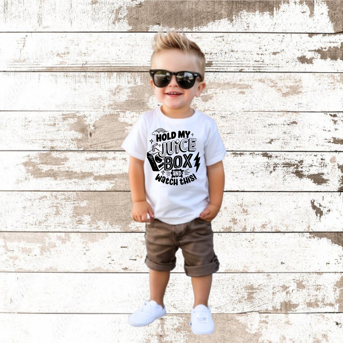 HOLD MY JUICE BOX AND WATCH THIS TODDLER T-SHIRT
