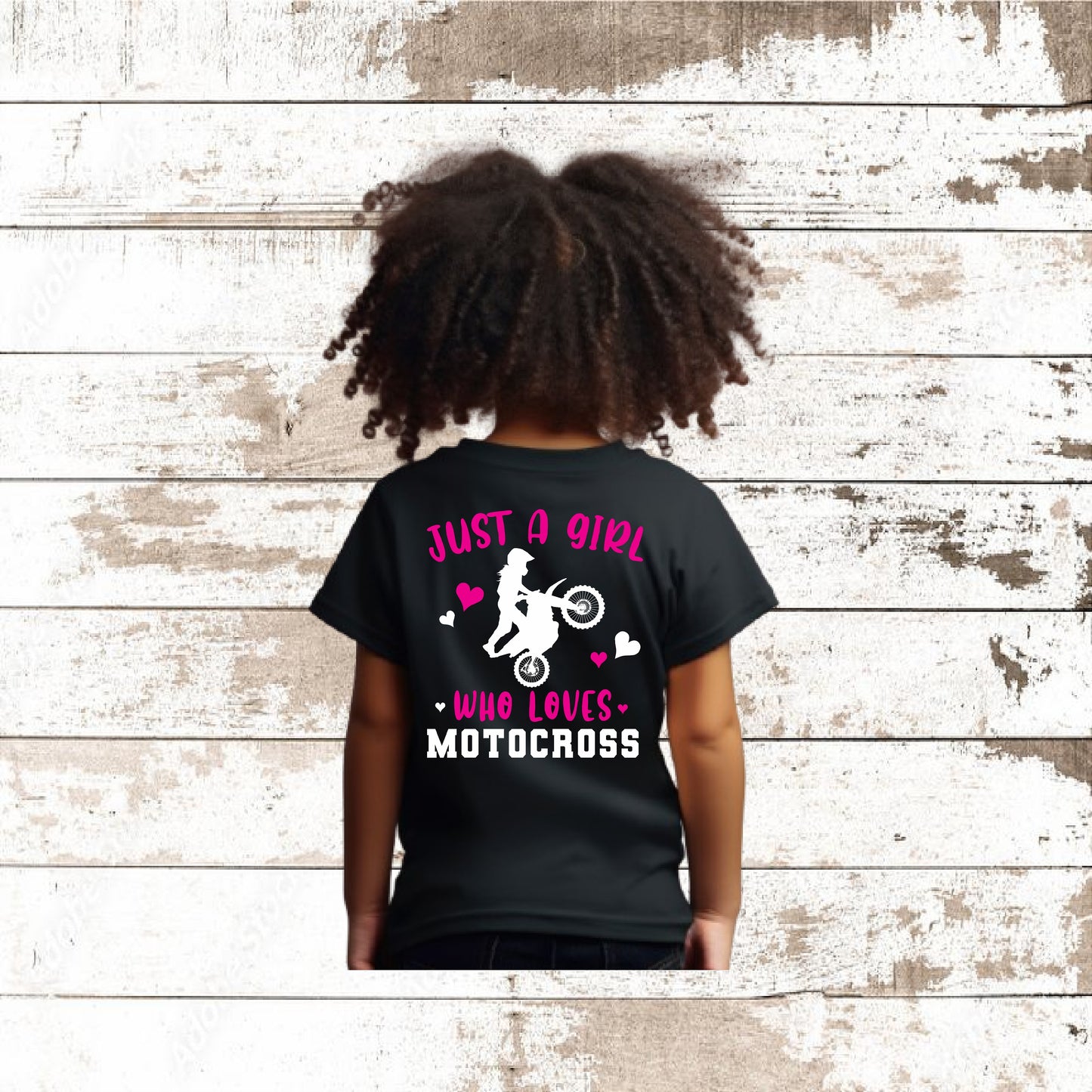 MOTOCROSS JUST A GIRL WHO LOVES MOTOCROSS YOUTH T-SHIRT