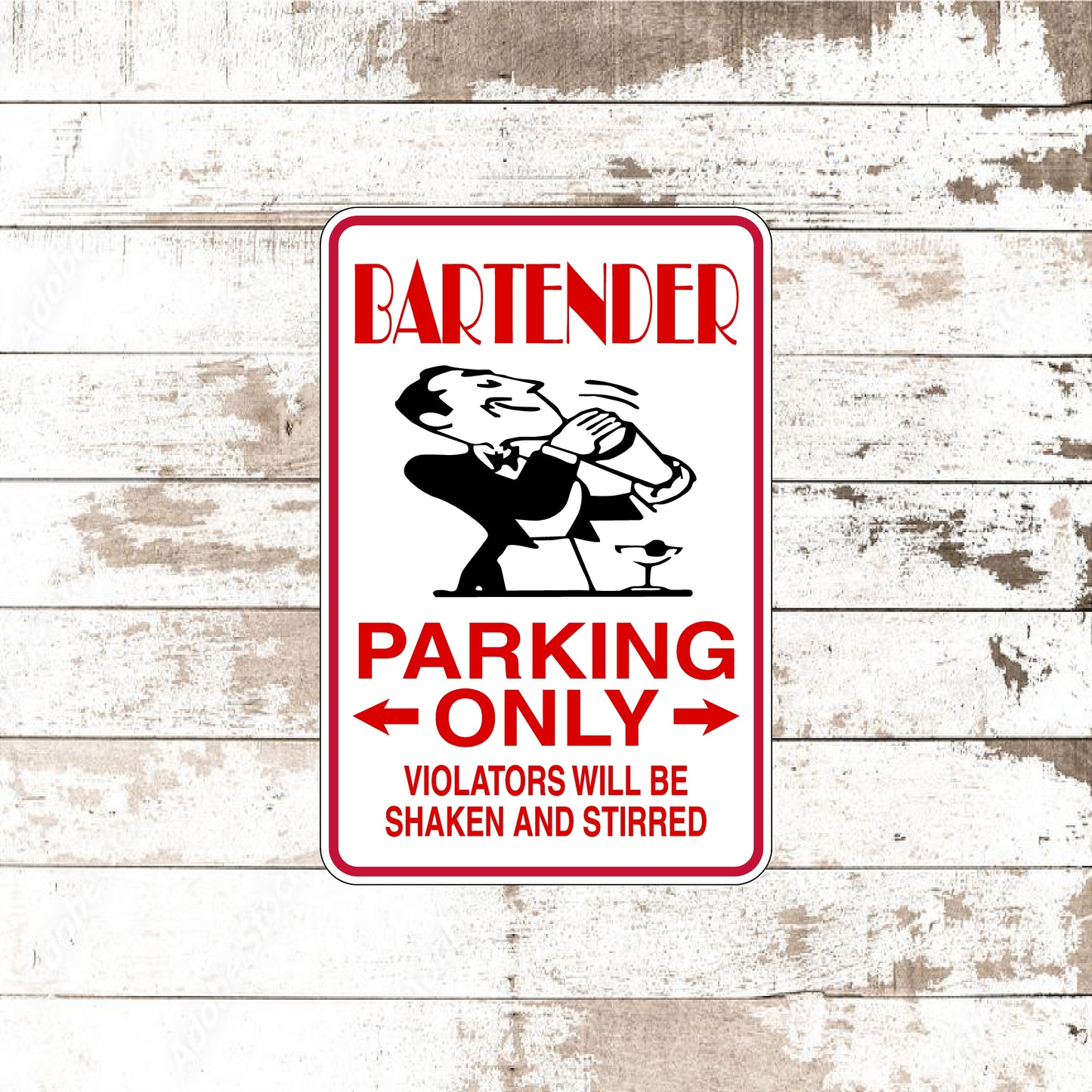 Dezert Graphic Worx,sign,aluminum,Bartender