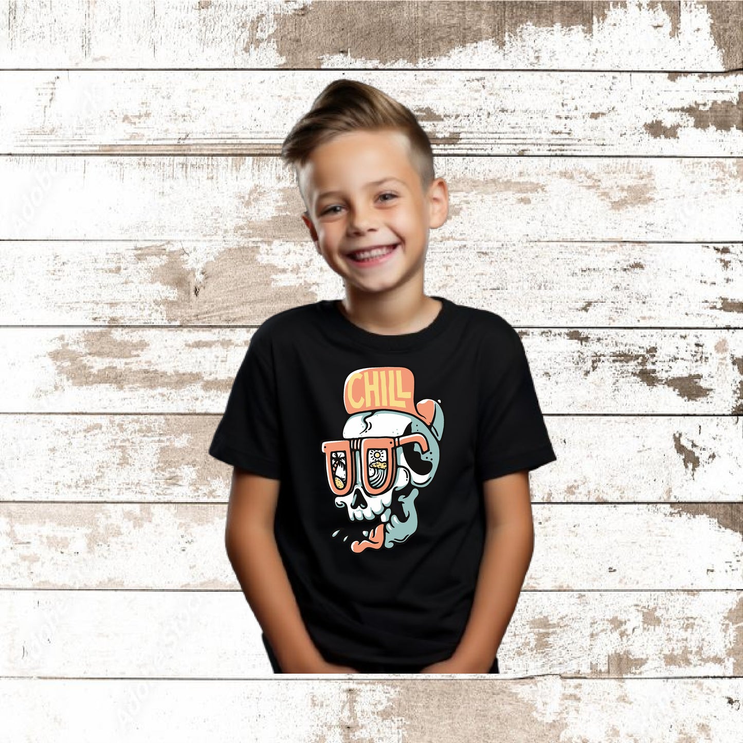 SKULL CHILL YOUTH T-SHIRT