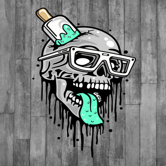 DEZERT GRAPHIC WORX, DTF TRANSFER,SKULL