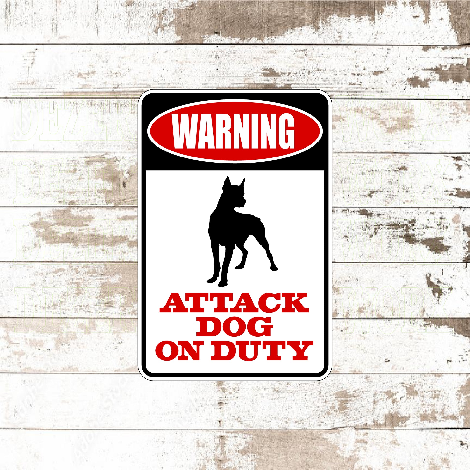 Dezert Graphic Worx,dog,sign,aluminum