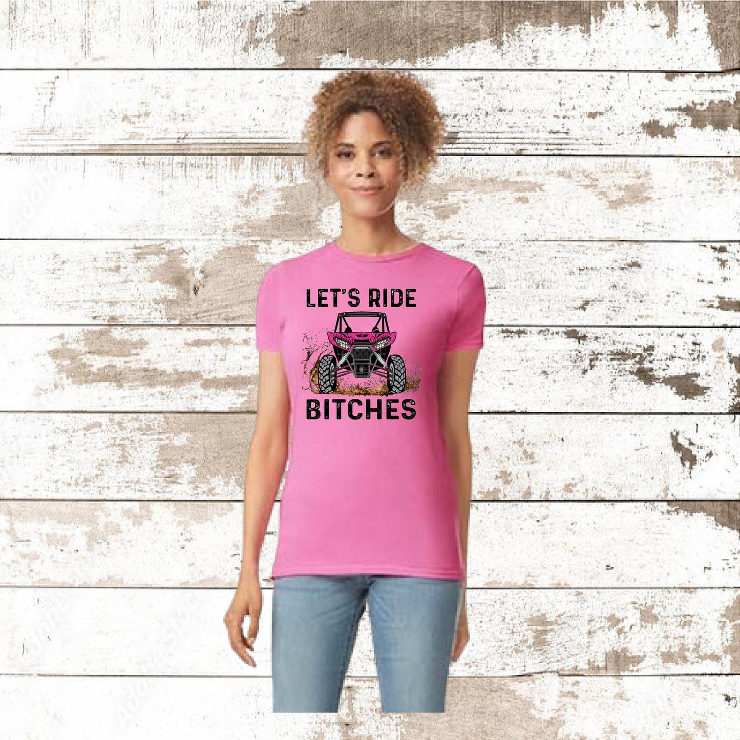 DEZERT GRAPHIC WORX,T-SHIRT,100% COTTON,LET'S RIDE,UTV,SXS