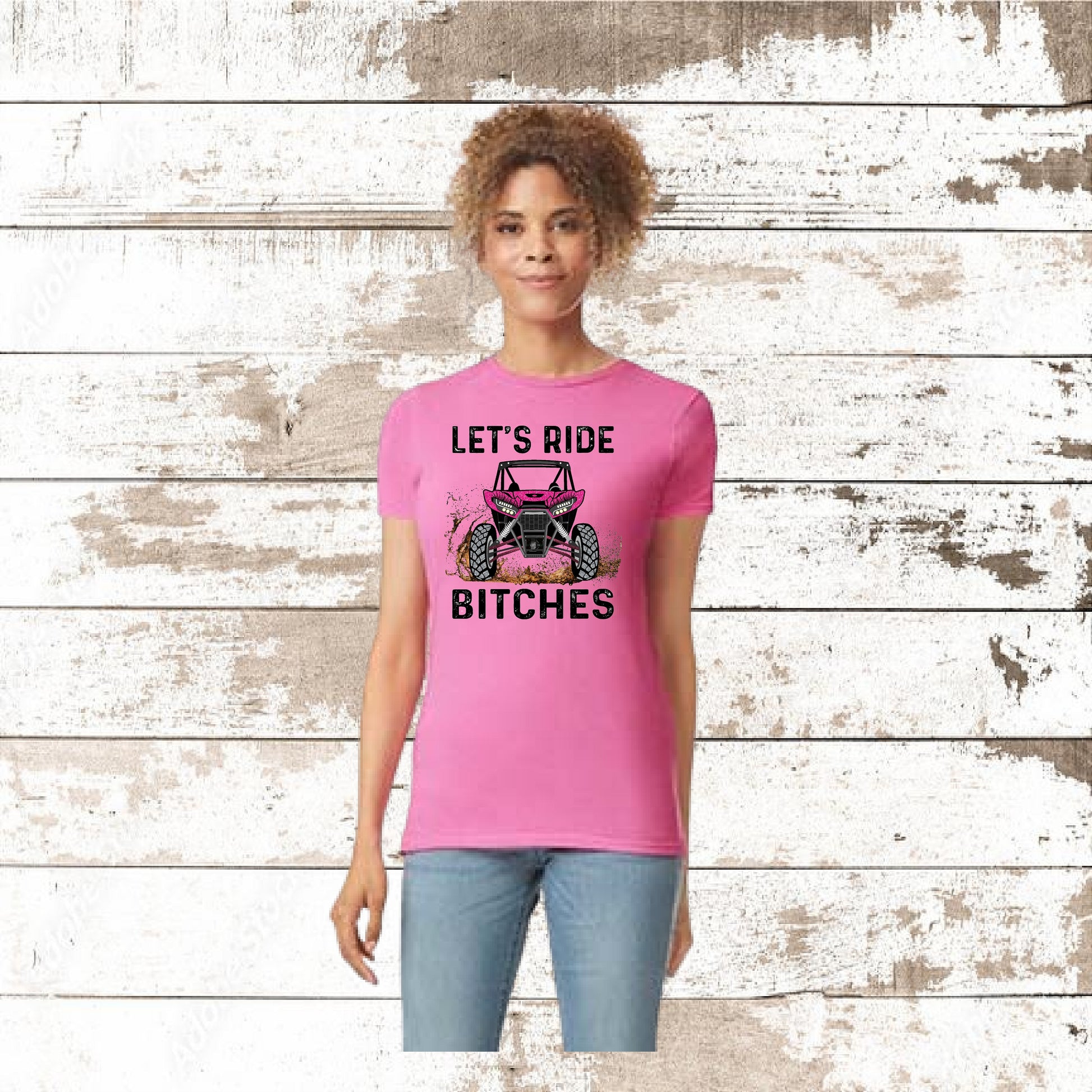 DEZERT GRAPHIC WORX,T-SHIRT,100% COTTON,LET'S RIDE,UTV,SXS