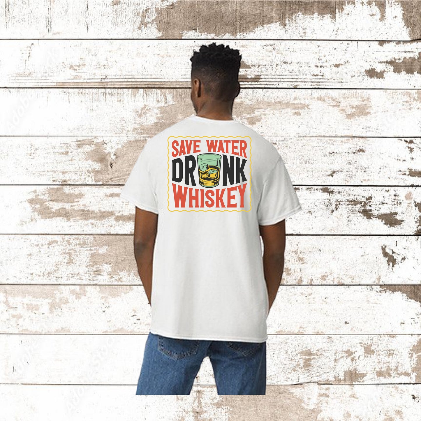 SAVE WATER DRINK WHISKEY T-SHIRT