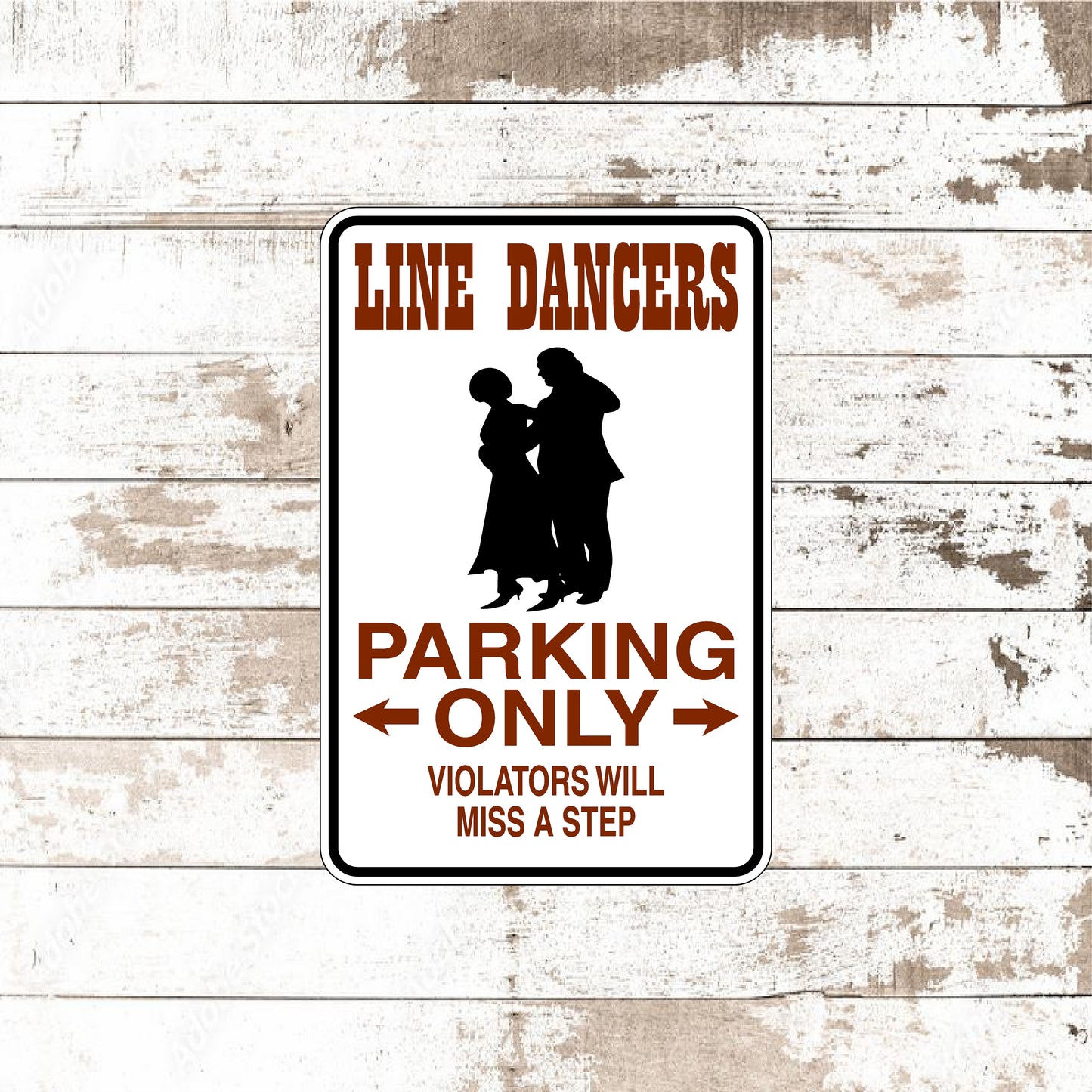 Dezert Graphic Worx,line dancing,sign,aluminum
