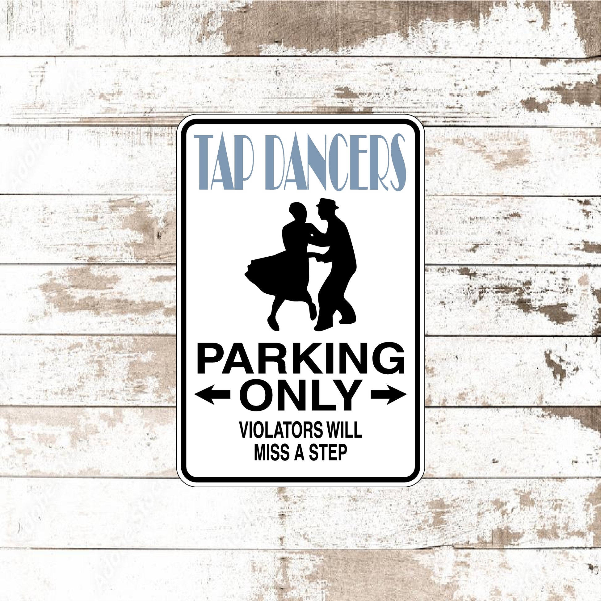 Dezert Graphic Worx,tap dancer,sign,aluminum