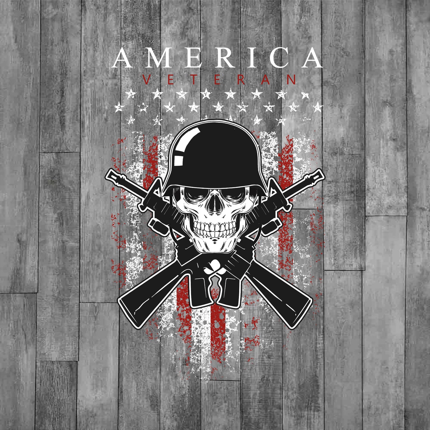 American Veteran Skull DTF Transfer, Dezert Graphic Worx, Yucca Valley,
CA,