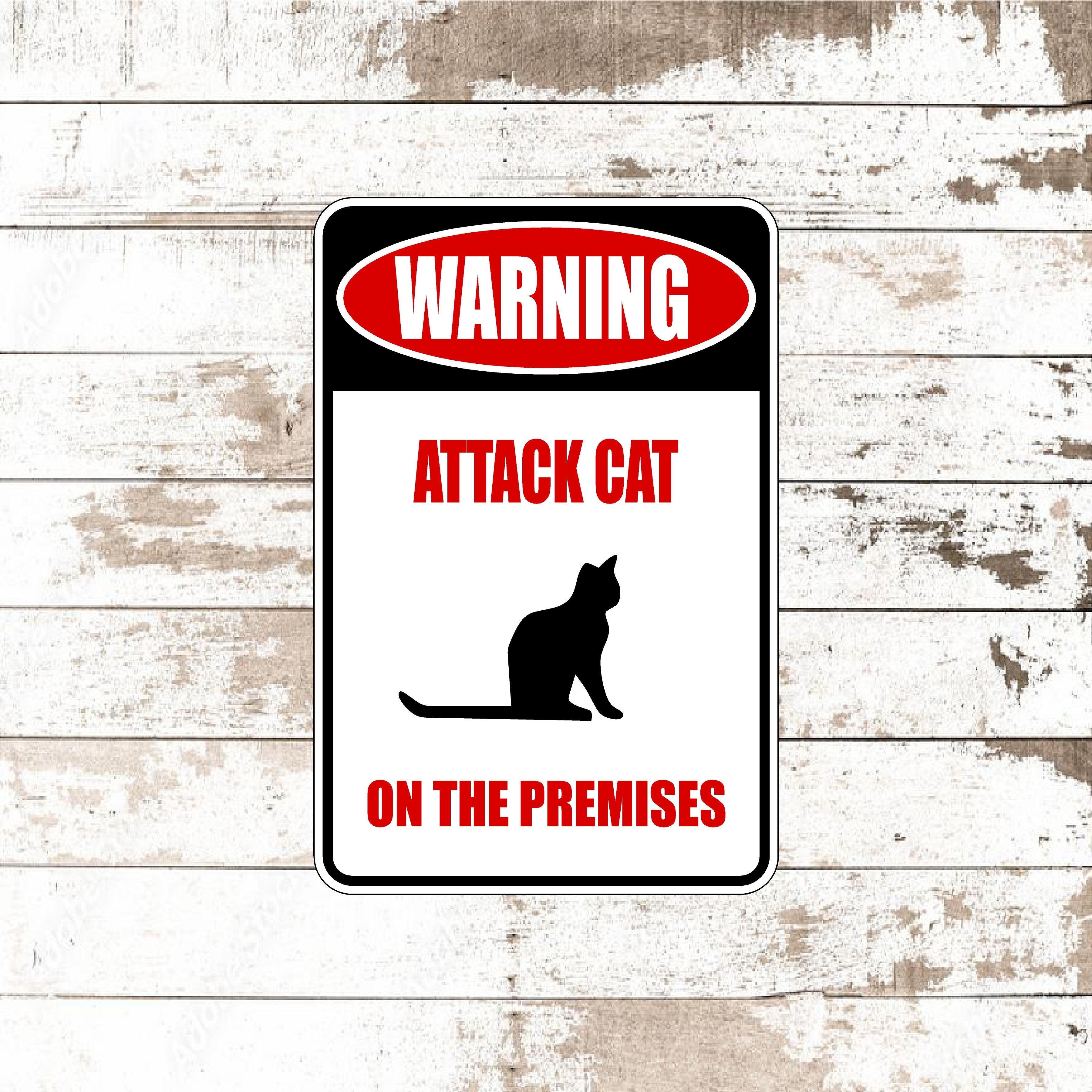 Attack Puma Sign Attack Cat Sign | Funny Metal Wall Decor Sign USA Online! - Dezert ...