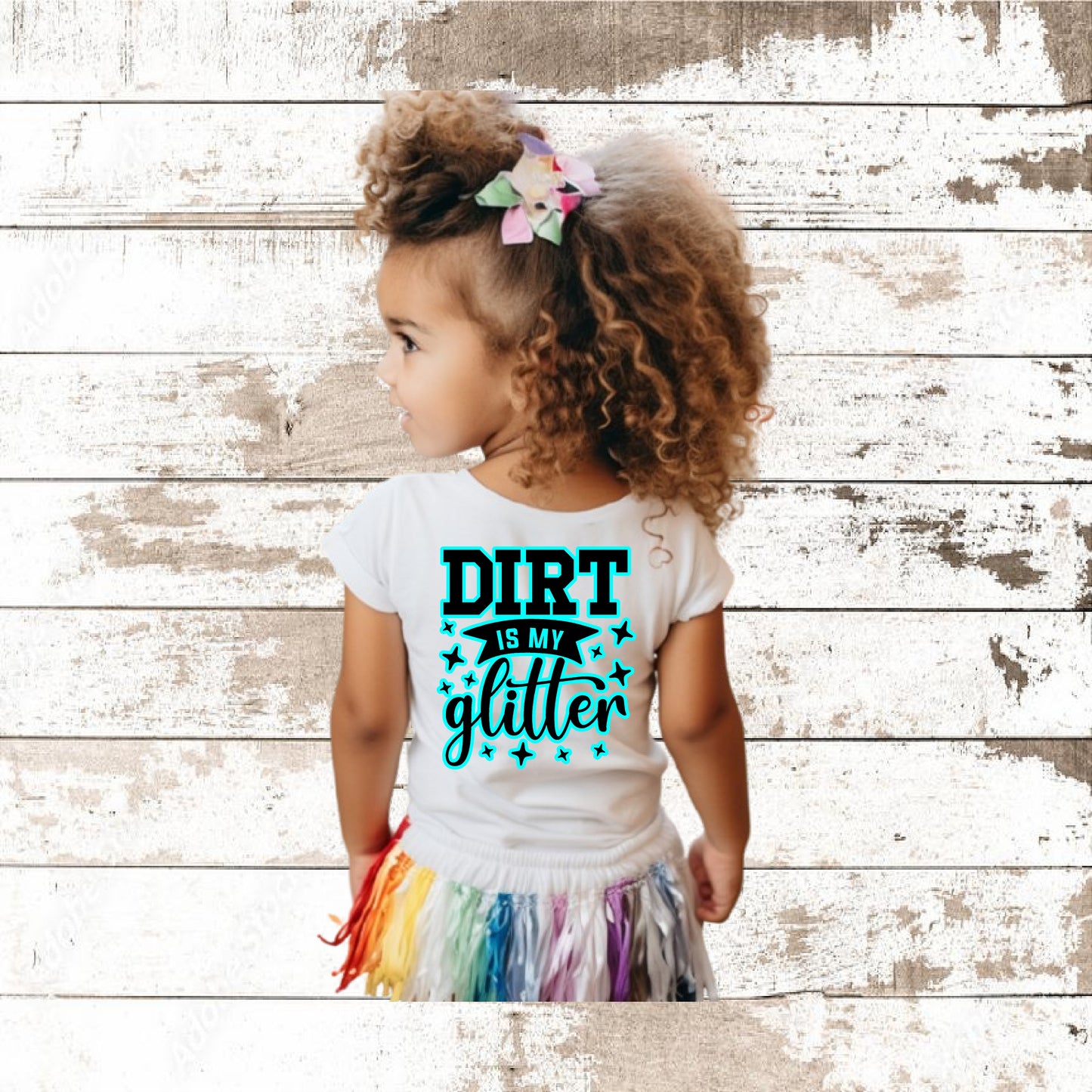 DIRT IS MY GLITTER TODDLER T-SHIRT