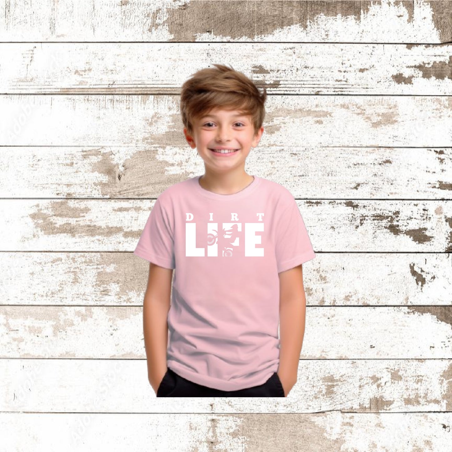 MOTOCROSS DIRT LIFE YOUTH T-SHIRT