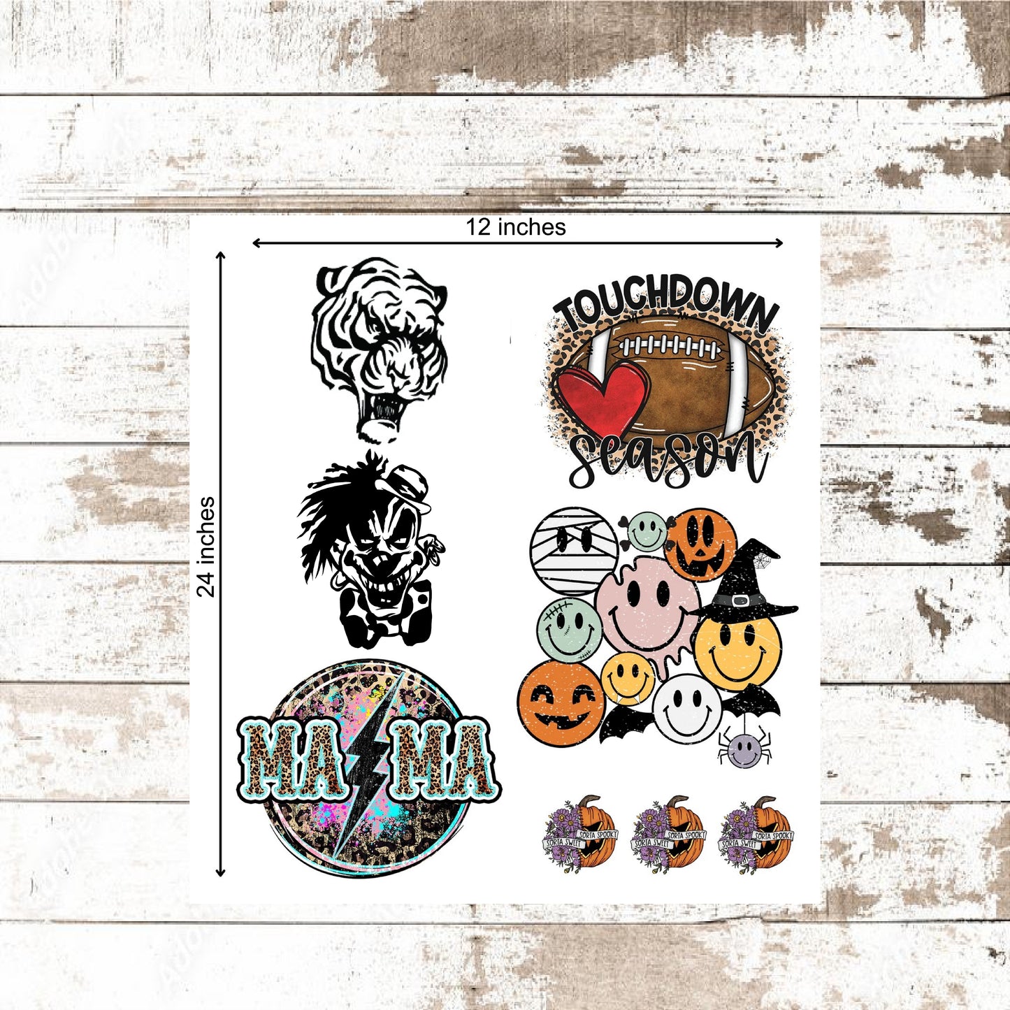 DEZERT GRAPHIC WORX, DTF TRANSFERS,Custom DTF Transfer Gang Sheets