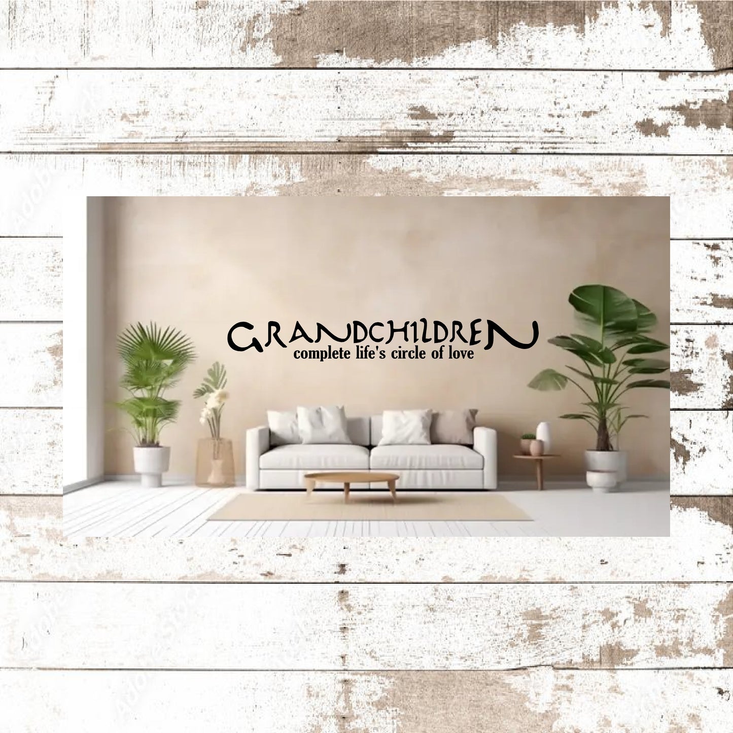 GRANCHILDERN COMPLETE LIFES CIRCLE WALL ART DECAL
