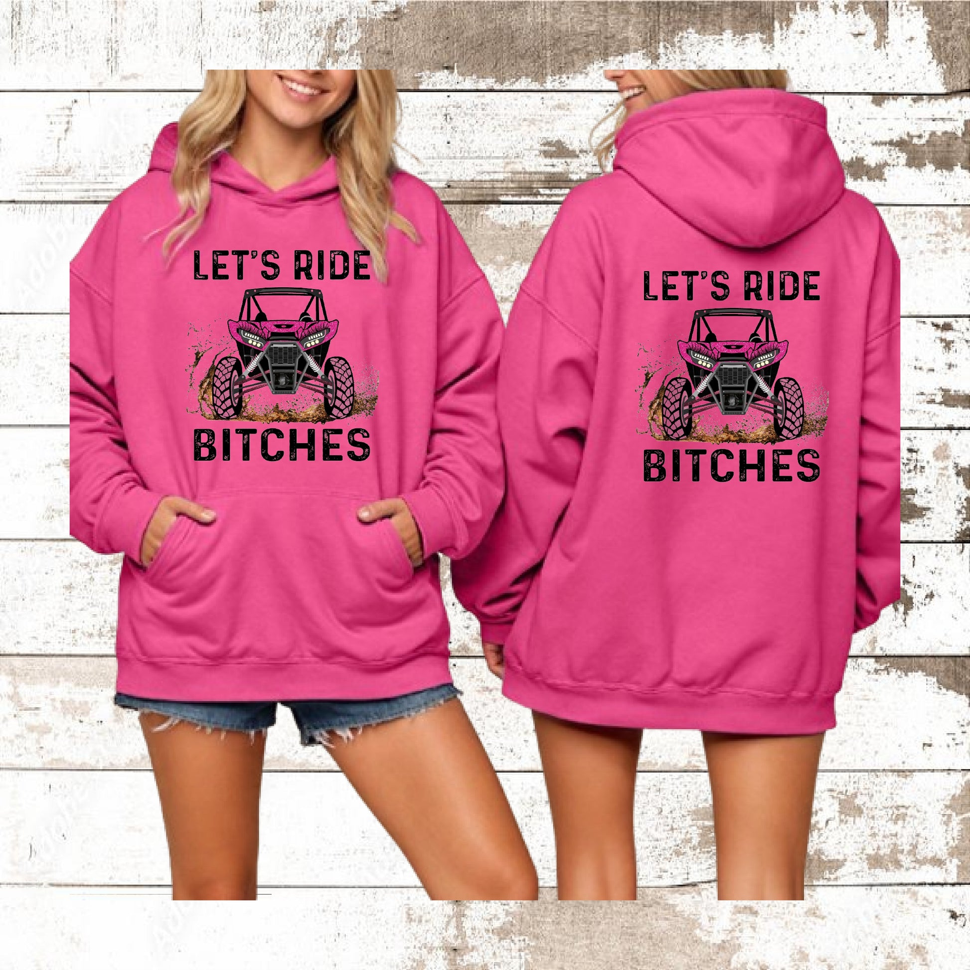 DEZERT GRAPHIC WORX,SWEATSHIRT,HOODIE,100% COTTON,LET'S RIDE, SXS,UTV