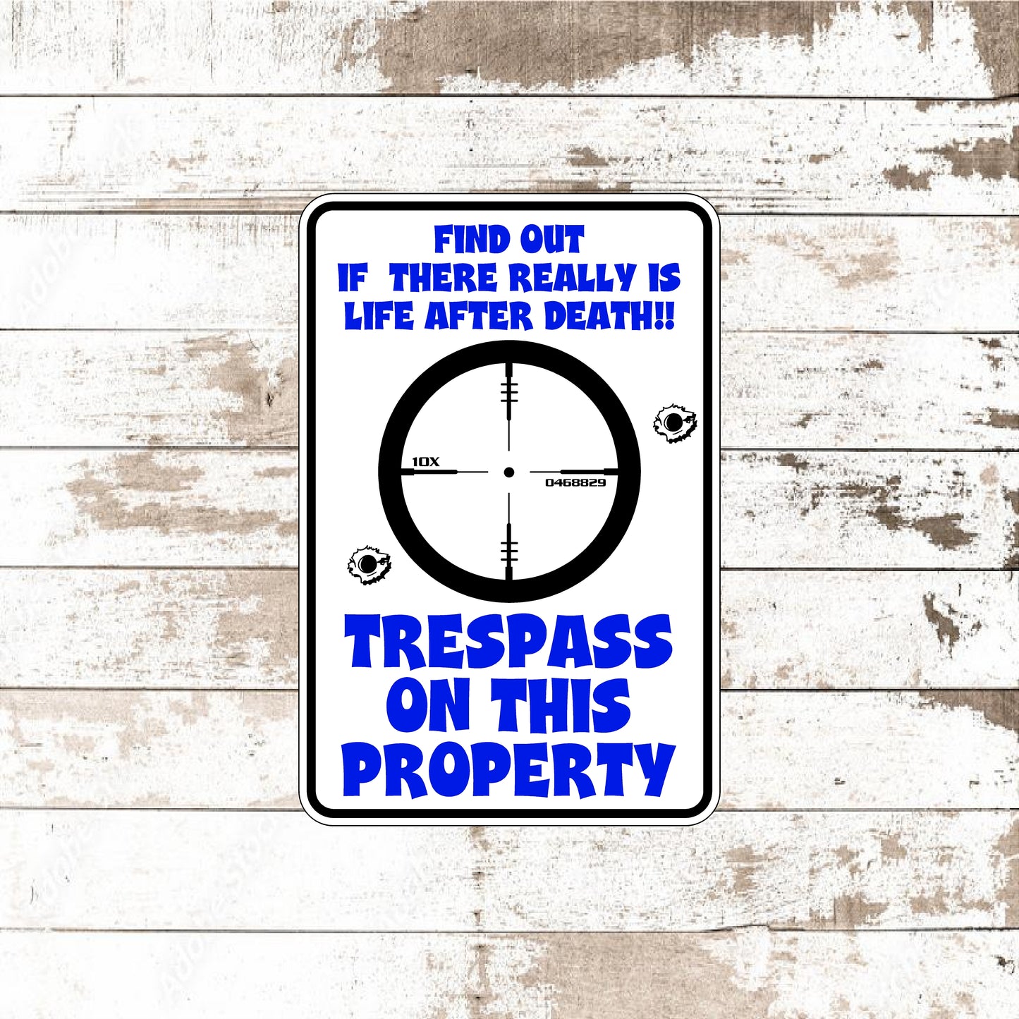 Dezert Graphic Worx,no trespassing,shooting,gun,sign,aluminum