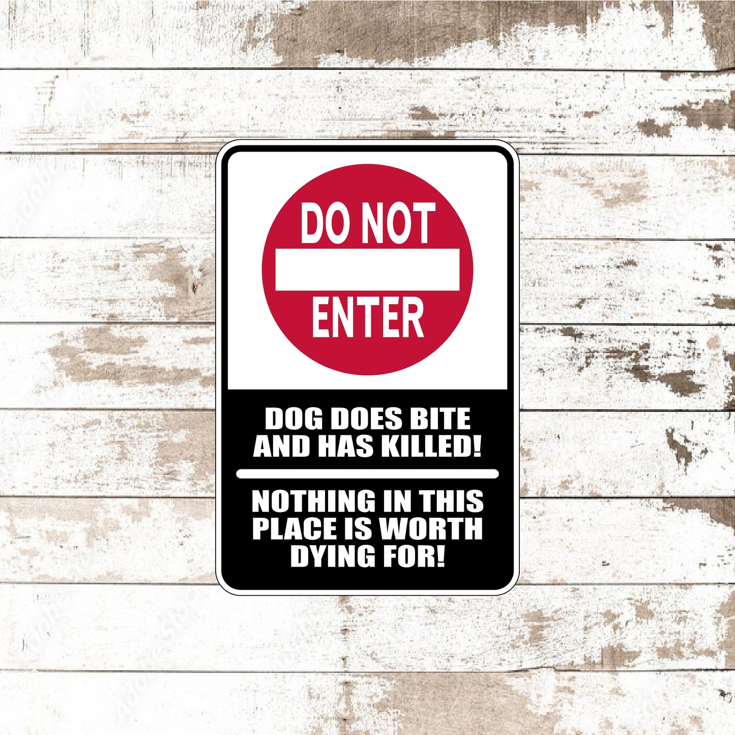 Dezert Graphic Worx,do not enter,dog,sign,aluminum