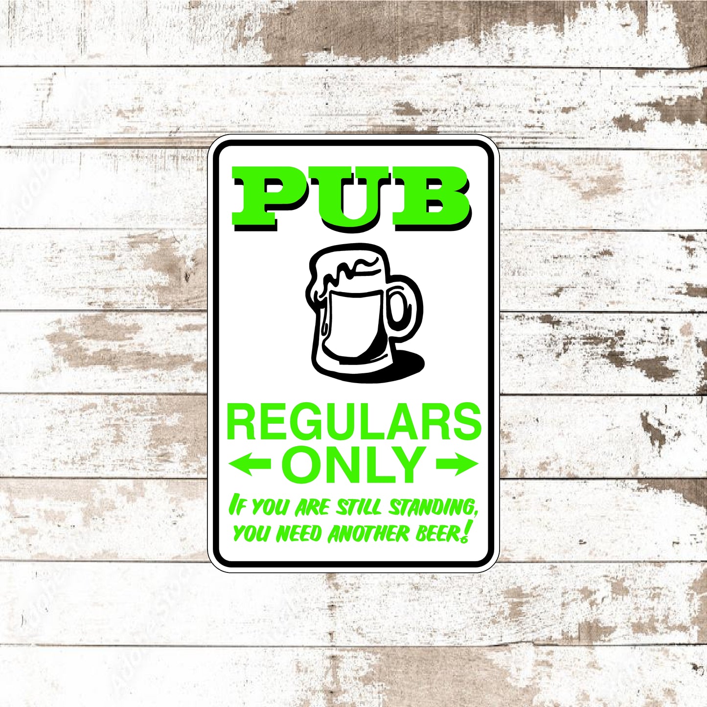 Dezert Graphic Worx,pub,beer,sign,aluminum