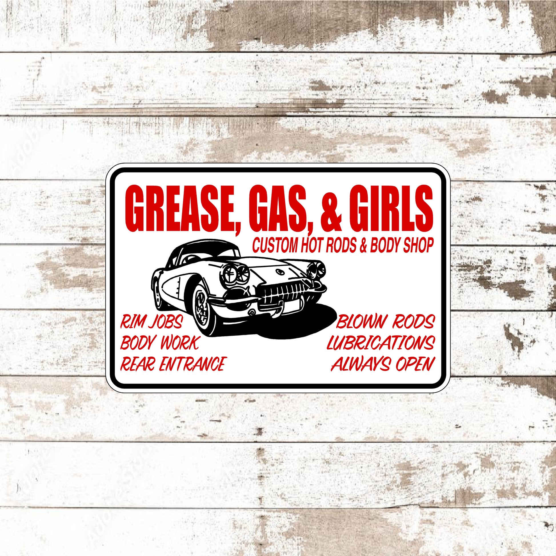 Dezert Graphic Worx,garage,hot rod,sign,aluminum