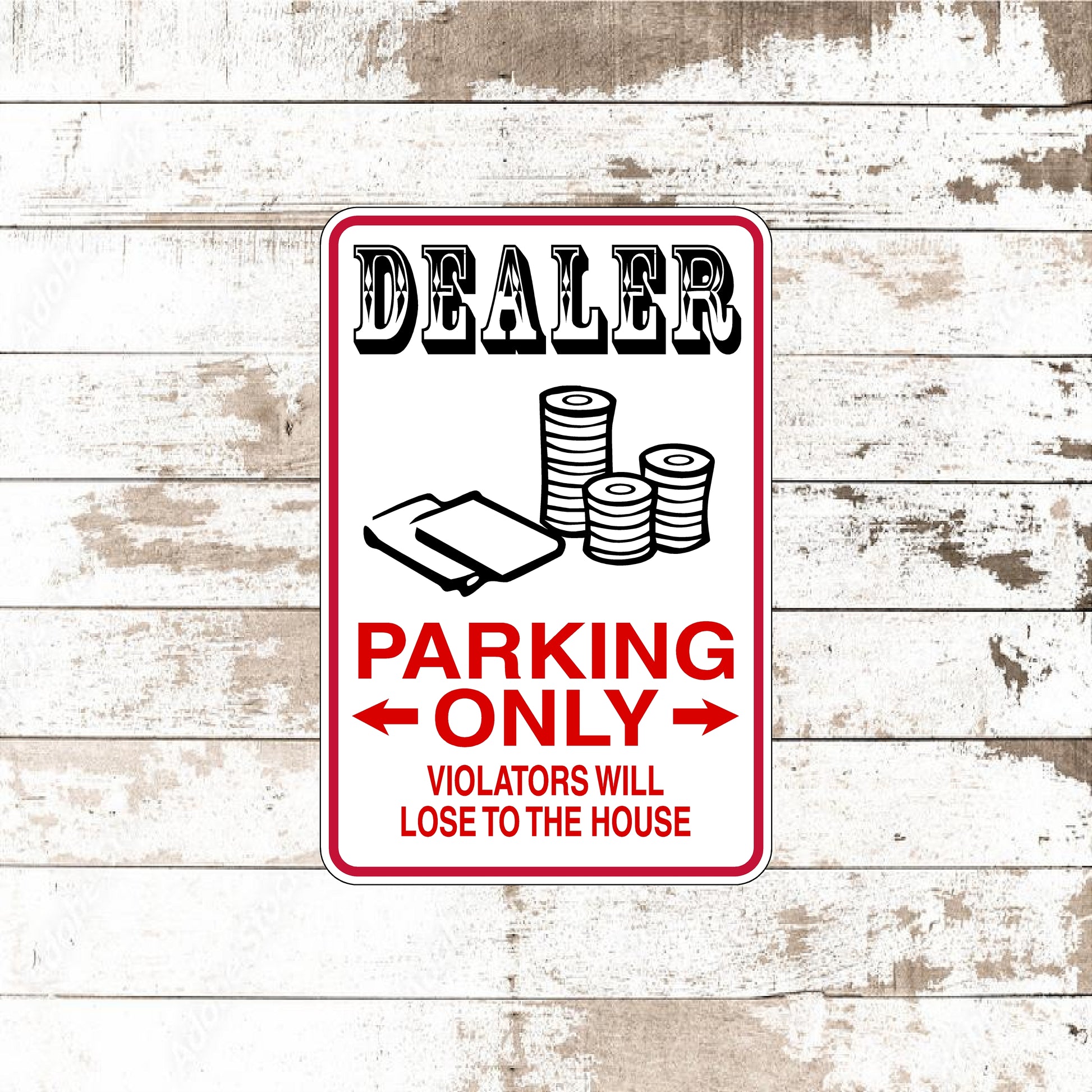 Dezert Graphic Worx,card dealer,sign,aluminum