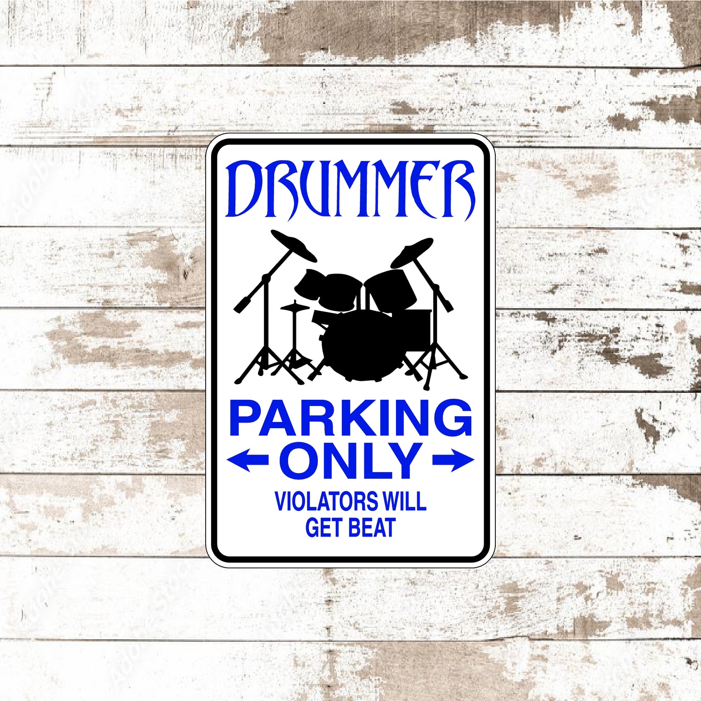Dezert Graphic Worx,drummer,sign,aluminum