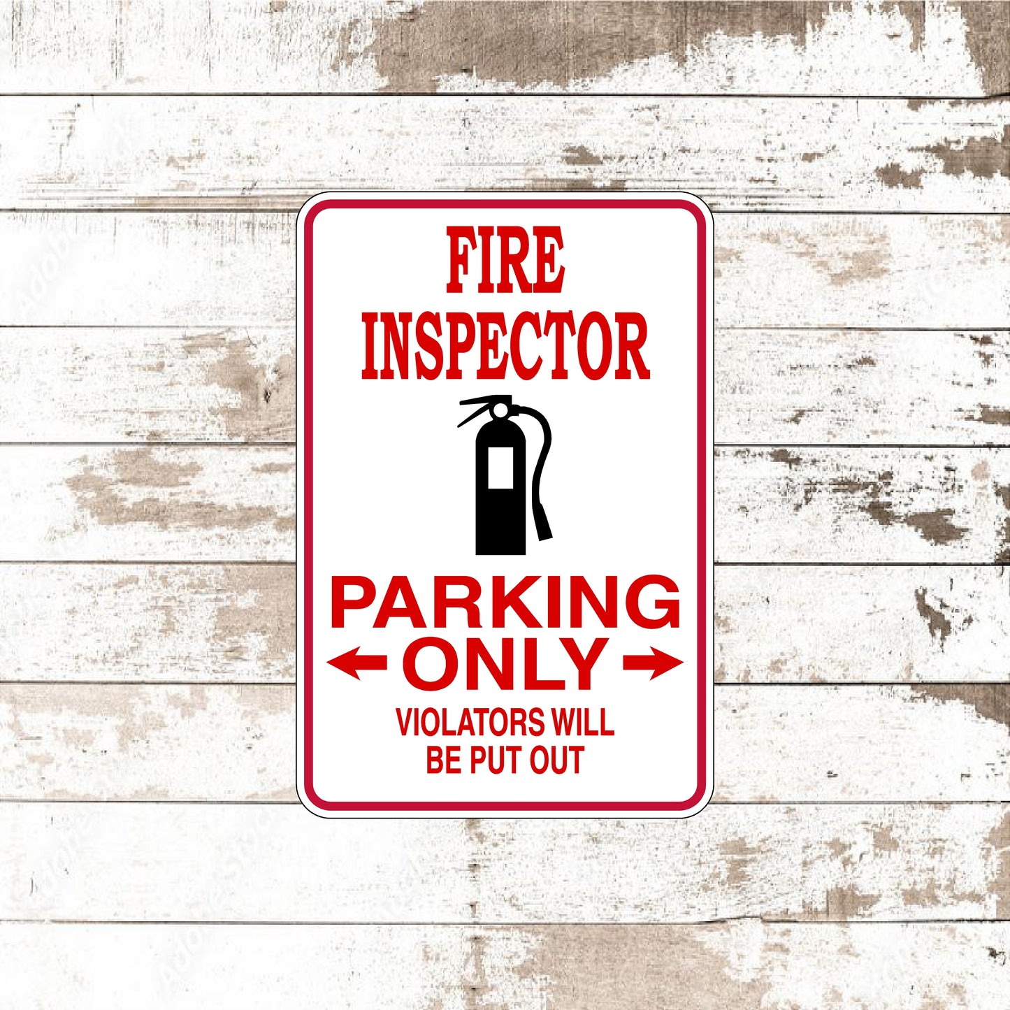 Dezert Graphic Worx,fire inspector,sign,aluminum