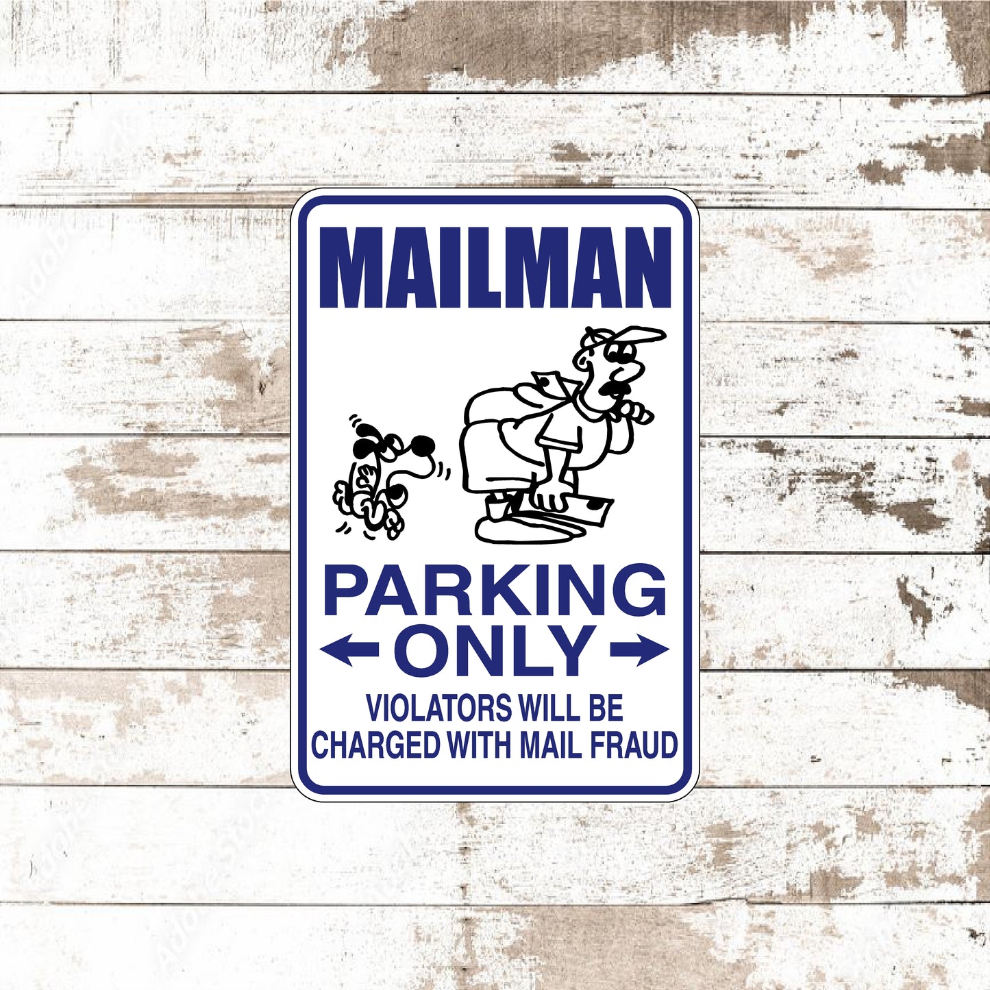 Dezert Graphic Worx,mailman,sign,aluminum