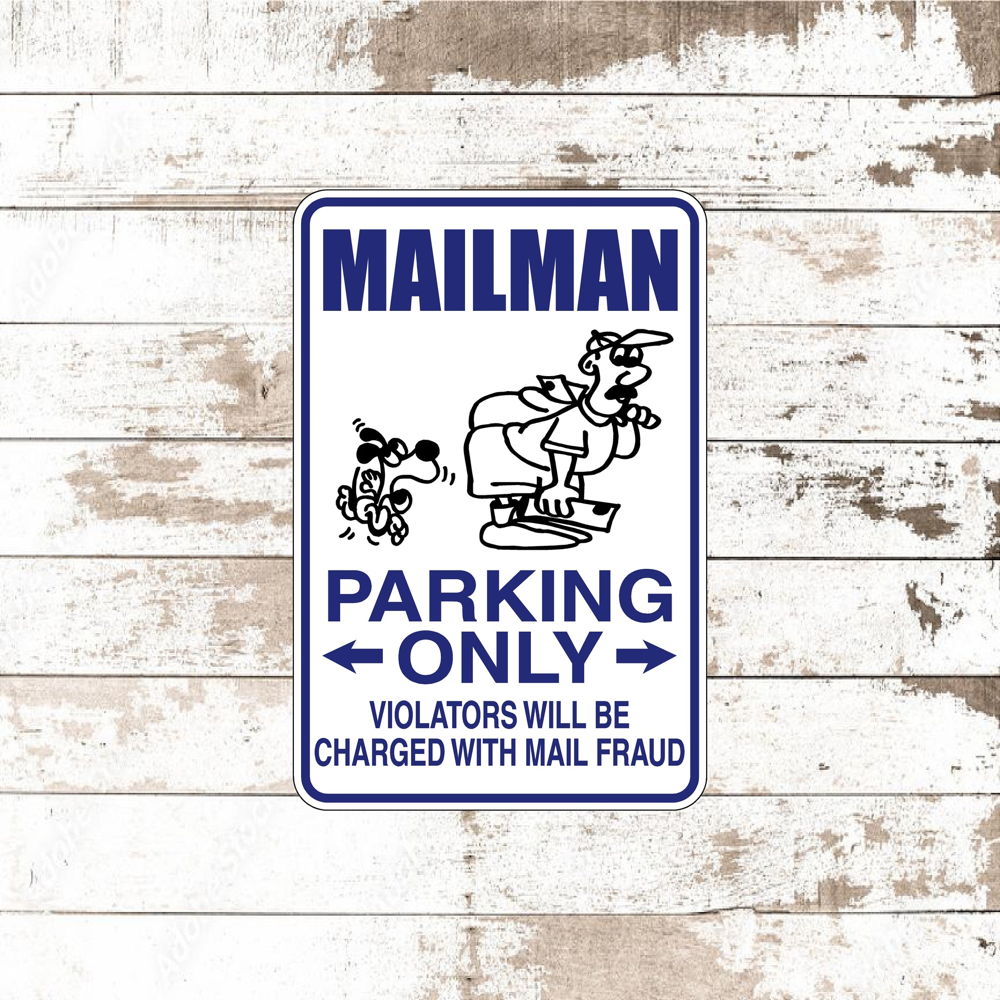 Dezert Graphic Worx,mailman,sign,aluminum