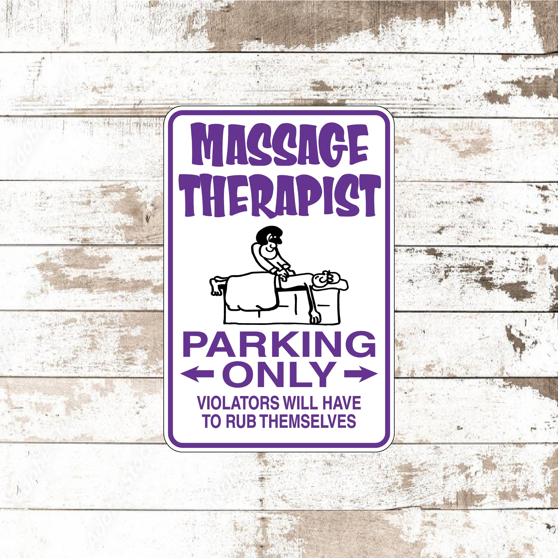 Dezert Graphic Worx,massage therapist,sign,aluminum