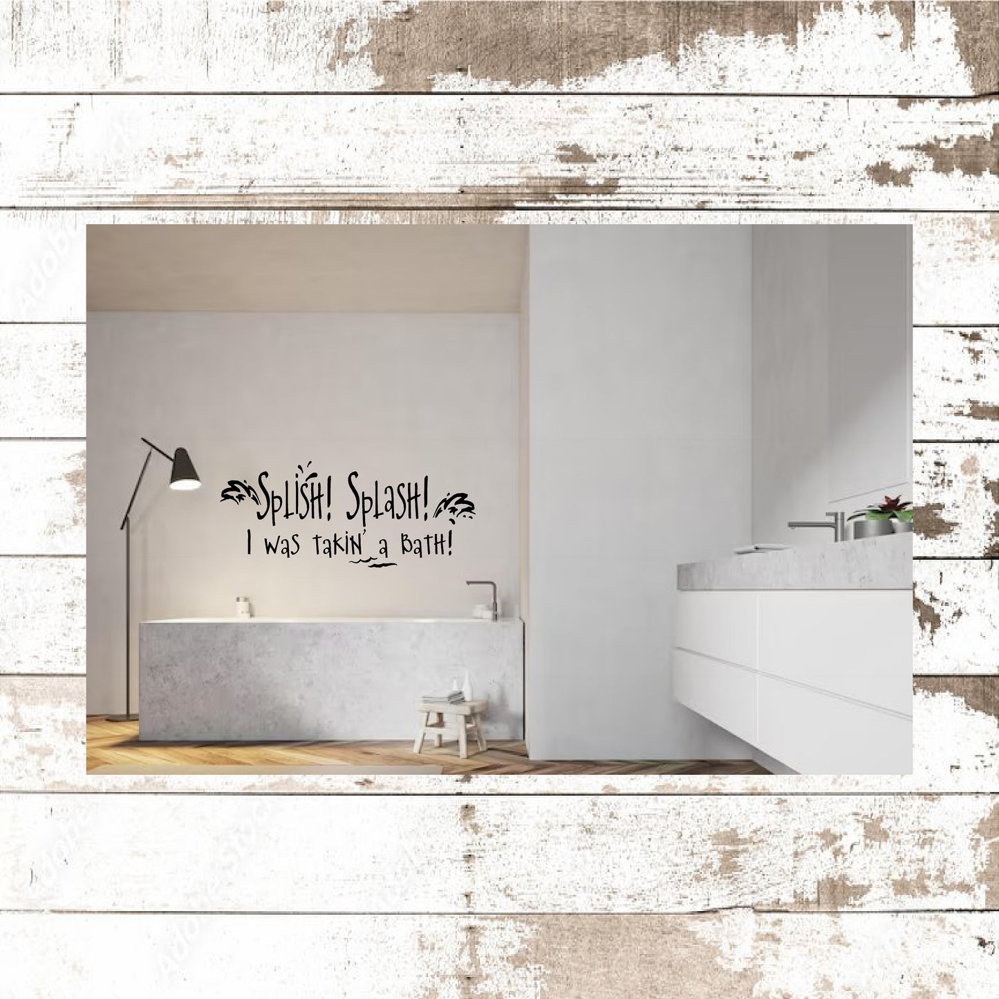 SPLISH SPLASH BATHROOM WALL ART DECAL