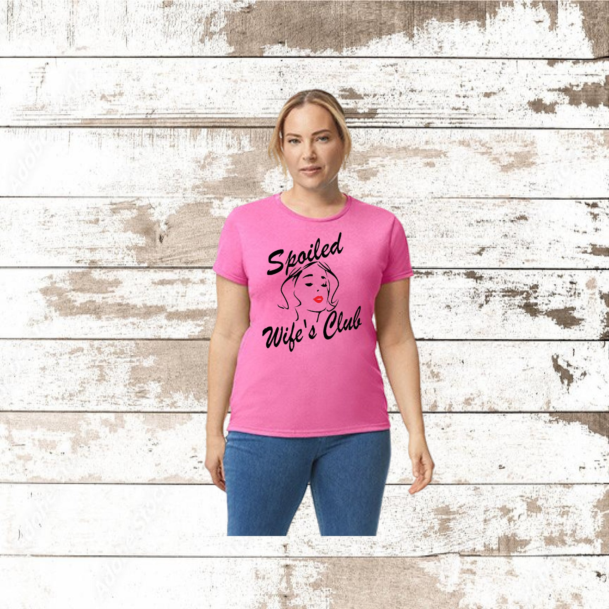 DEZERT GRAPHIC WORX,T-SHIRT,100% COTTON,WIFE,SPOILED WIFE'S CLUB