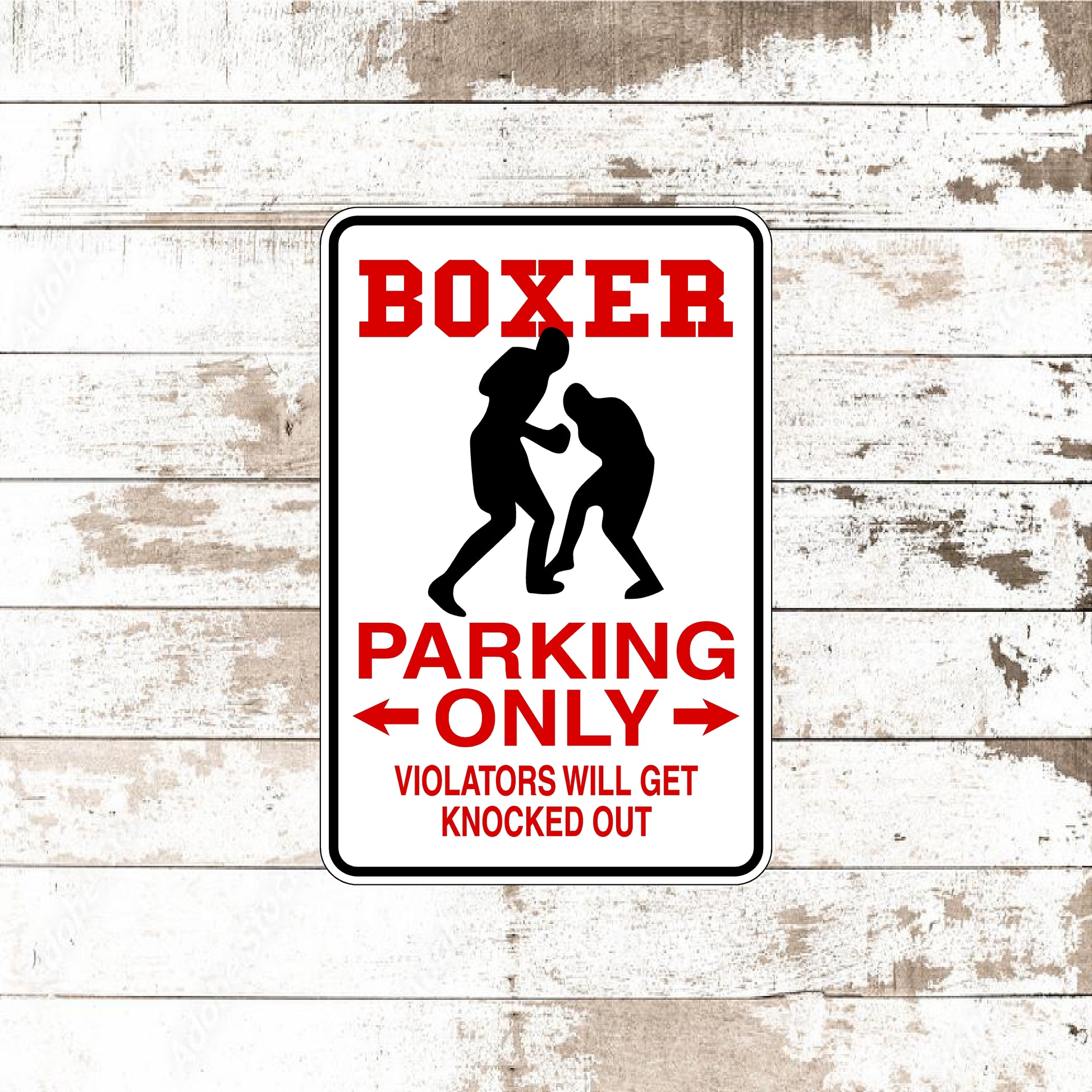 Dezert Graphic Worx,boxer,sign,aluminum