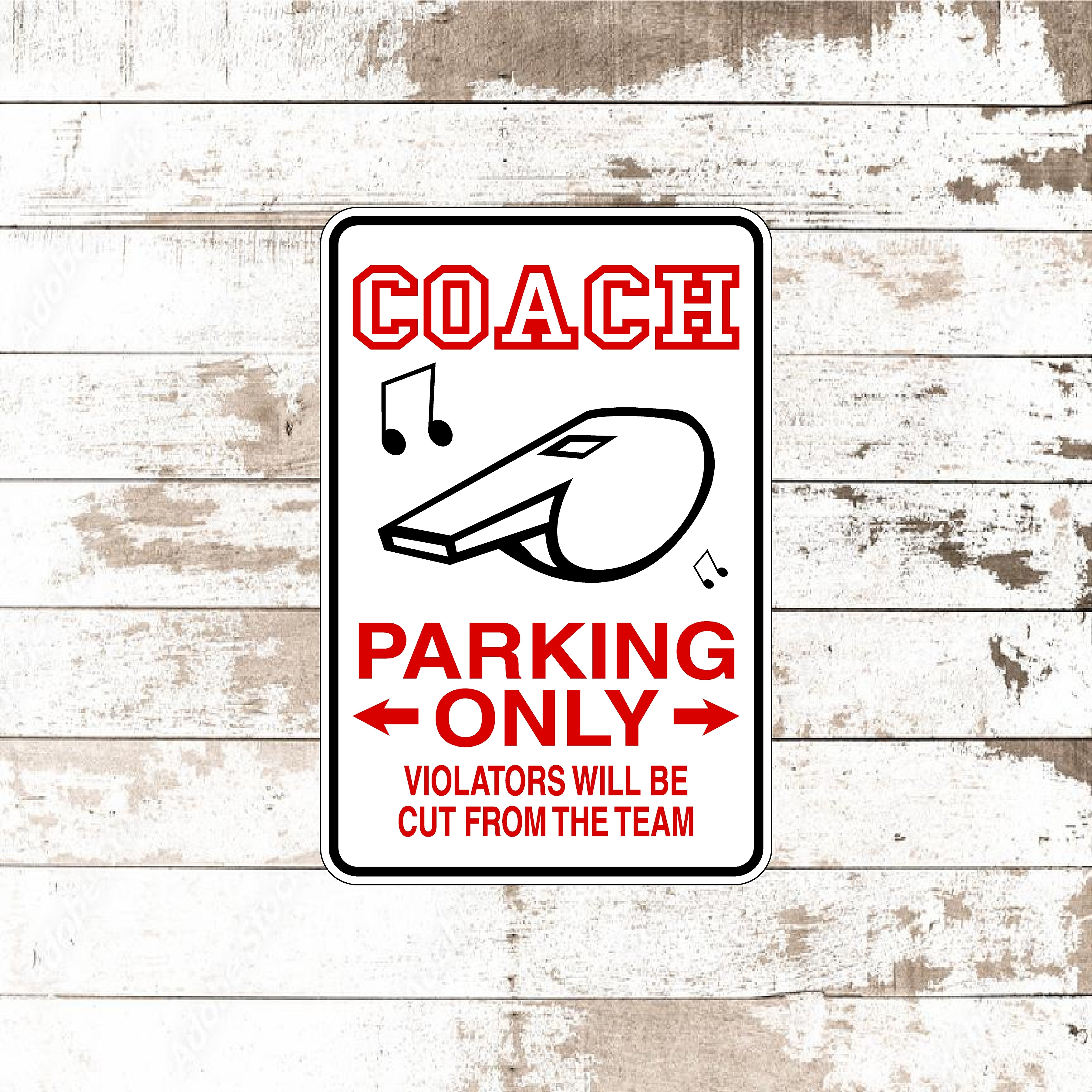 Coach Sign - Dezert Graphic Worx