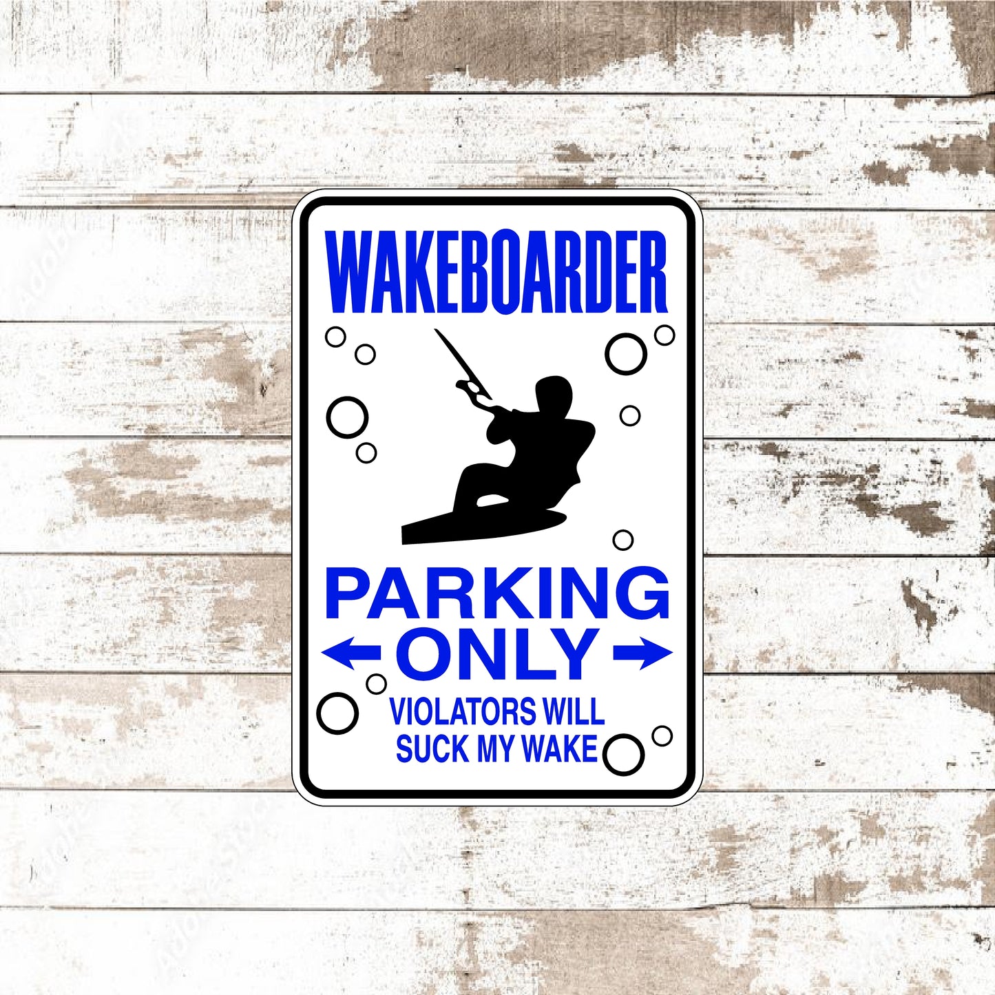 Dezert Graphic Worx,wakeboarder,sign,aluminum