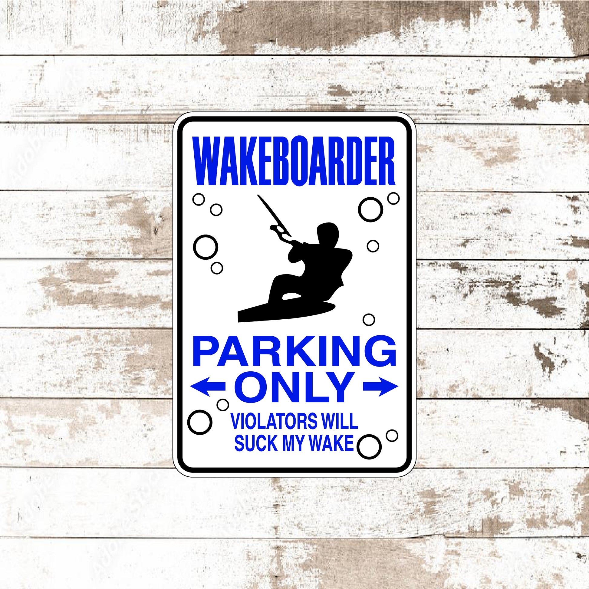 Dezert Graphic Worx,wakeboarder,sign,aluminum