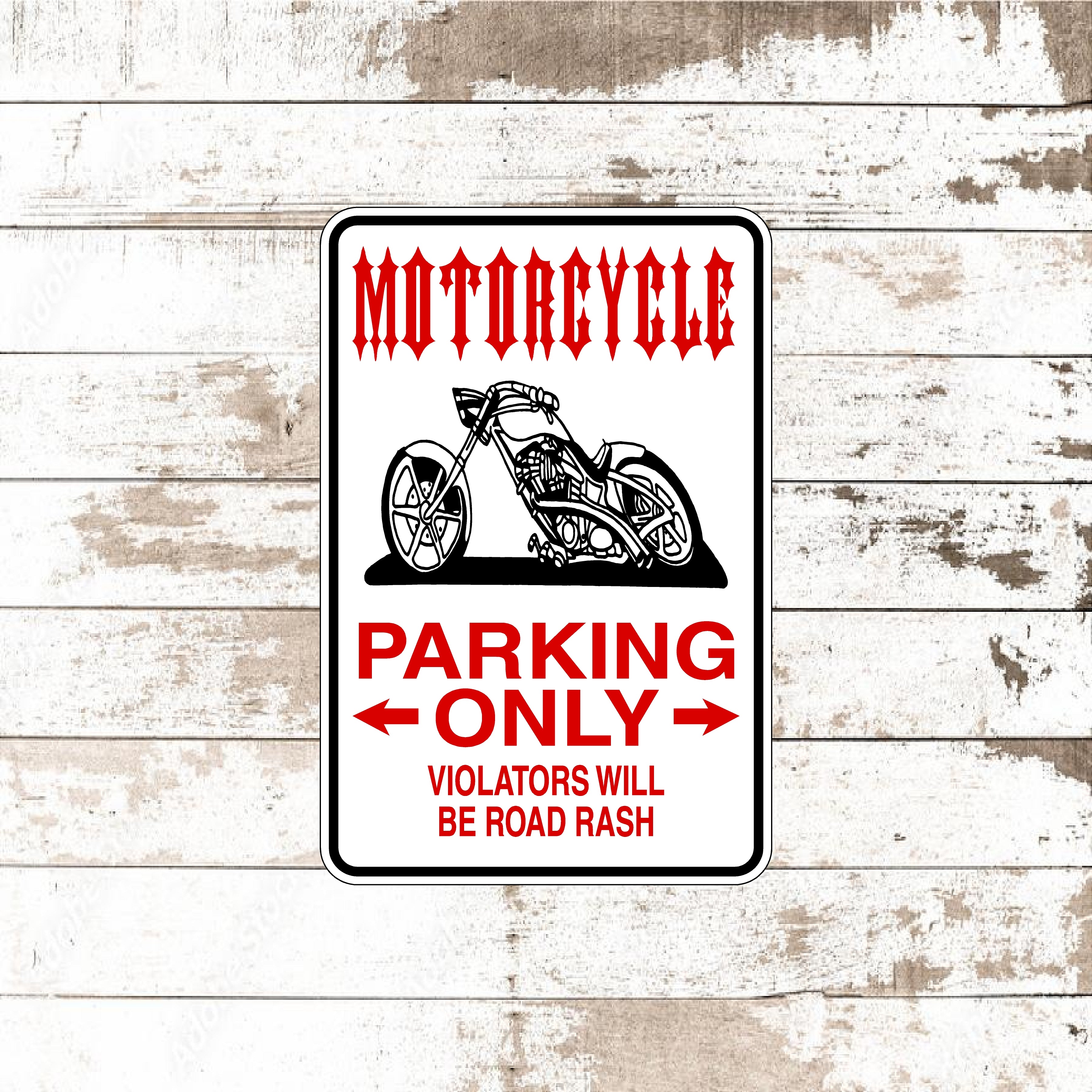 Motrcycle Signs Motorcycle Sign - Dezert Graphic Worx