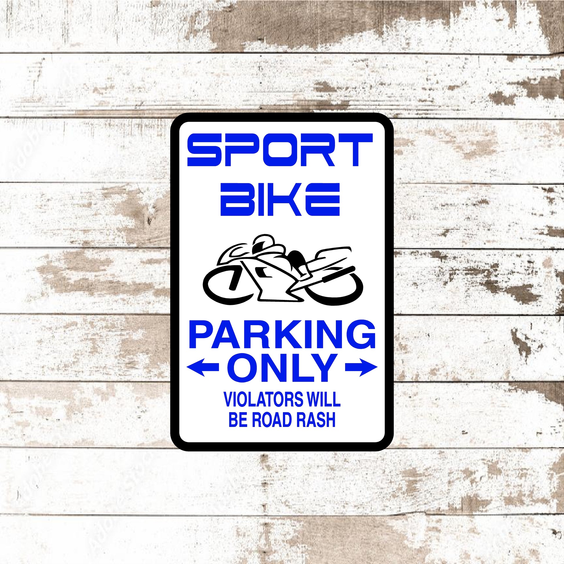 Dezert Graphic Worx,motorcycle,sport bike,sign,aluminum
