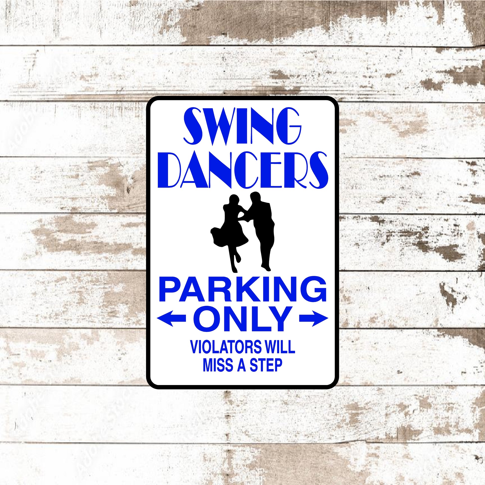 Dezert Graphic Worx,swing dancer,sign,aluminum